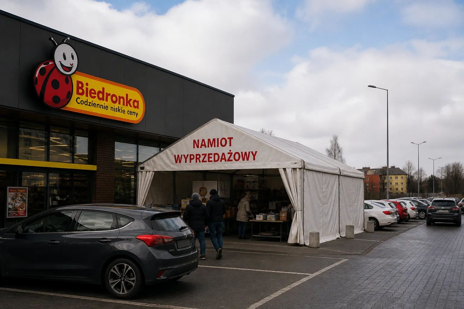 Namioty wyprzedażowe przy Biedronkach w woj. śląskim: gdzie szukać okazji?