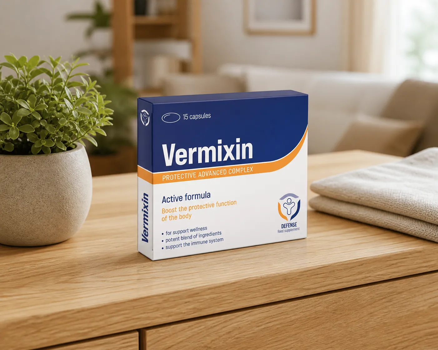 Vermixin — opakowanie na co dzień