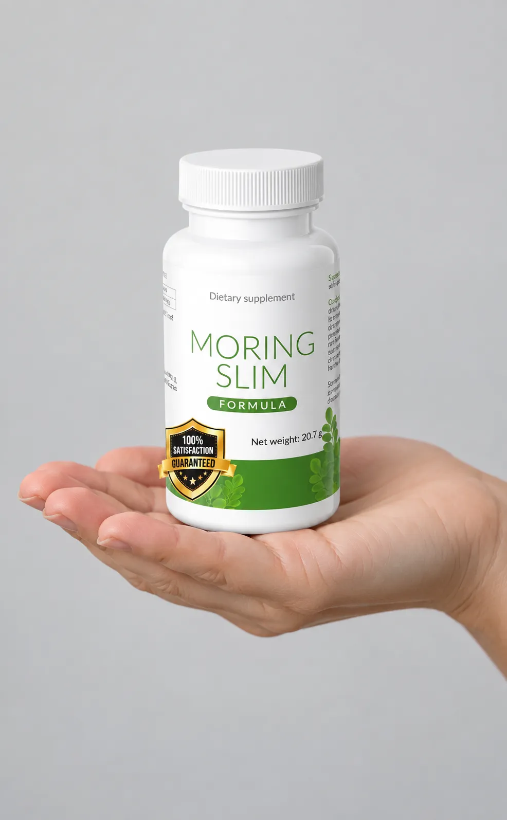 Moring Slim — opakowanie w dłoni