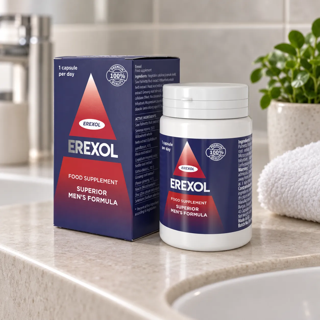 Erexol — opakowanie na co dzień
