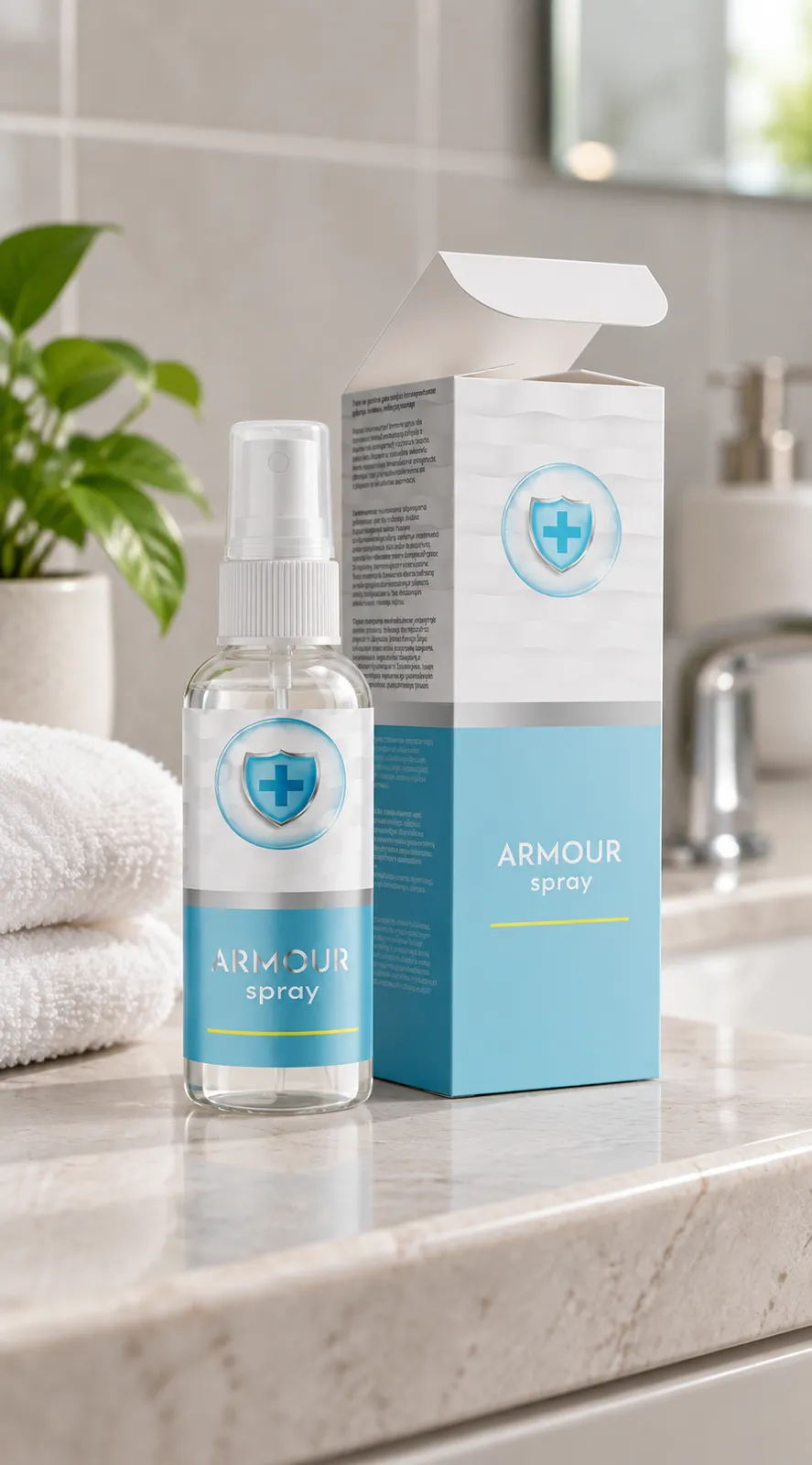 Armour Spray — opakowanie na co dzień