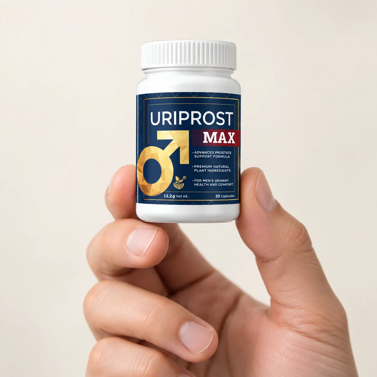 Uriprost Max 3.98 — opakowanie w dłoni
