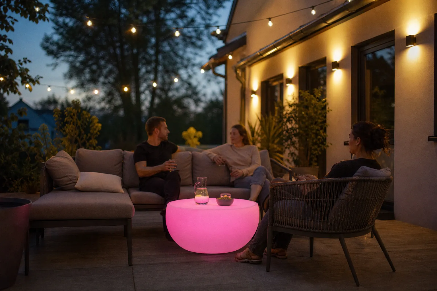 Philips Hue Go XXL: Inteligentny stolik ogrodowy z oświetleniem